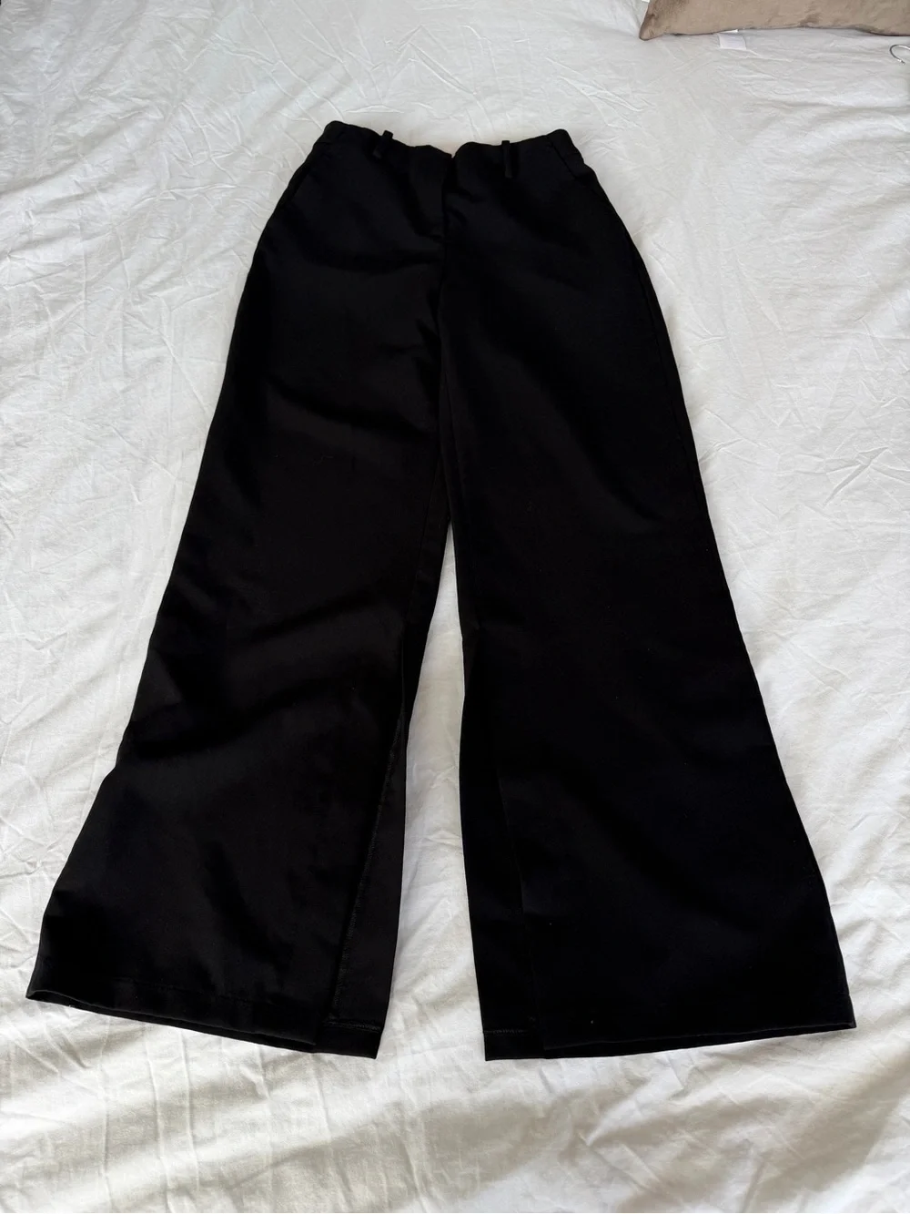 Vince Camuto Black Wide Leg Dress Pants with Side Slits - Picture 5 of 7